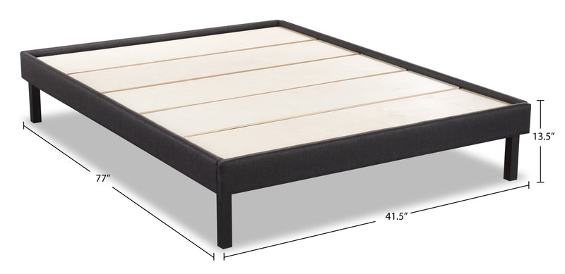 Base plateforme Breeze pour lit simple - gris foncé