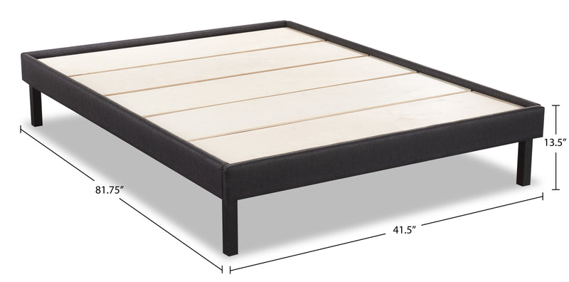 Base plateforme Breeze pour lit simple très long - gris foncé