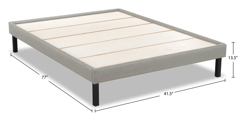 Base plateforme Breeze pour lit simple - gris clair