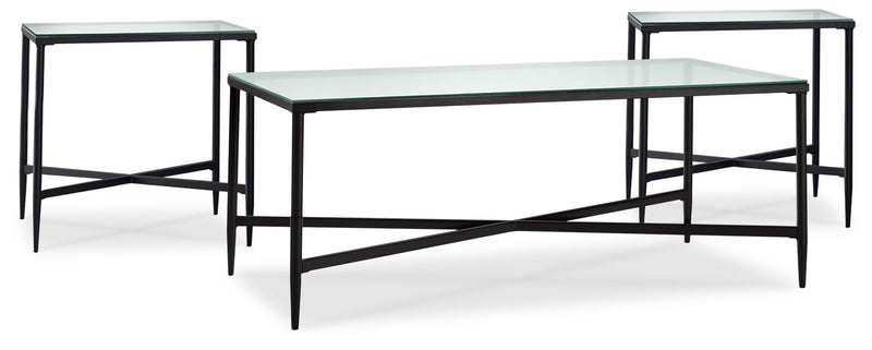 Ensemble de table à café et deux tables de bout Augeron 3 pièces