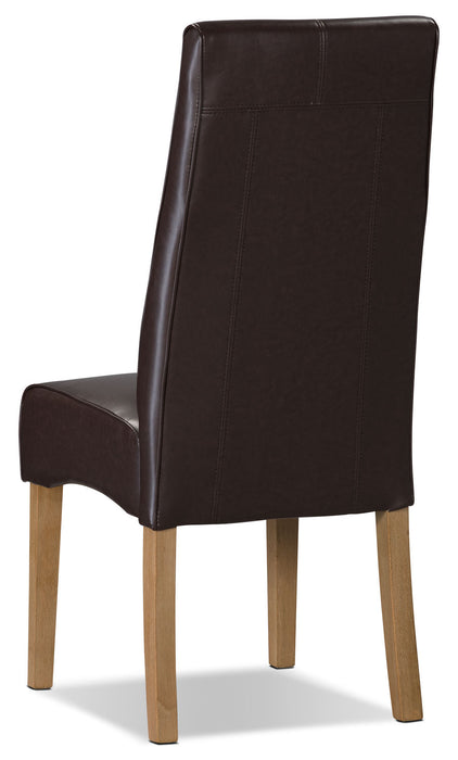 Chaise de salle à manger Colby – brune