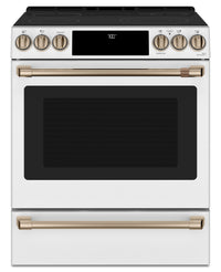  Cuisinière intelligente électrique Café de 5,7 pi³ avec convection européenne véritable et grilles a…