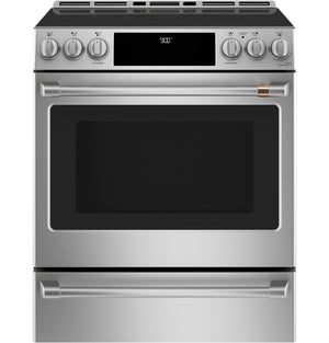 Cuisinière intelligente à induction Café de 5,7 pi³ avec convection européenne véritable et grilles autonettoyantes - acier inoxydable - CCHS900P2MS1