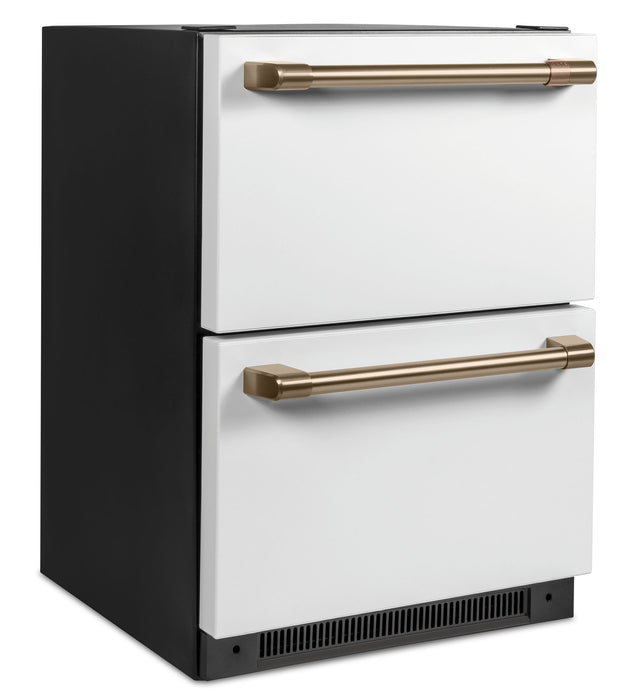 Réfrigérateur Café de 5,7 pi³ et de 24 po à 2 tiroirs - blanc mat - CDE06RP4NW2