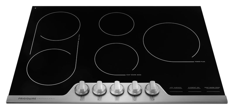 Surface de cuisson électrique Frigidaire Professional de 30 po à 5 éléments - acier inoxydable - FPEC3077RF