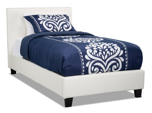 Chase Twin Bed - White|Lit simple Chase – blanc|CHASWTBD
