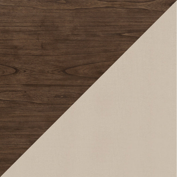 Ensemble de salle à manger Chelsea 5 pièces avec table de 60 po (L) et 4 chaises taupe - brun noyer