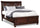 Très grand lit Chelsea avec pied de lit de rangement