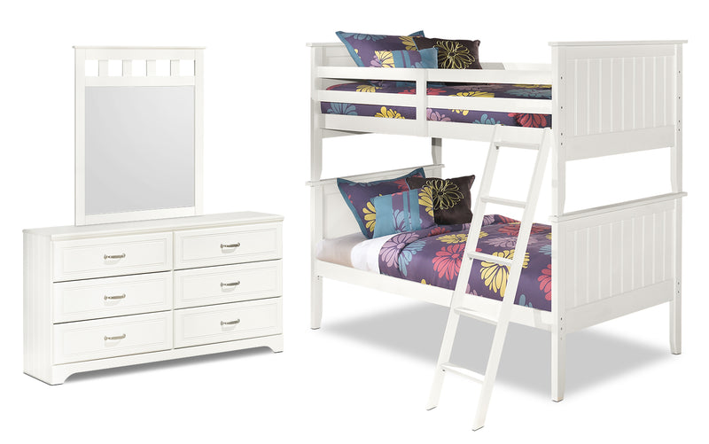Ensemble Lulu 5 pièces avec lits simples superposés