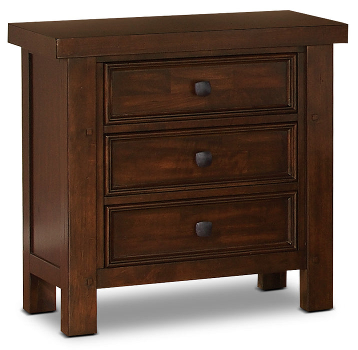 Ens. de chambre à coucher Sonoma 6 pcs avec grand lit de rangement et 2 tables de nuit - brun foncé
