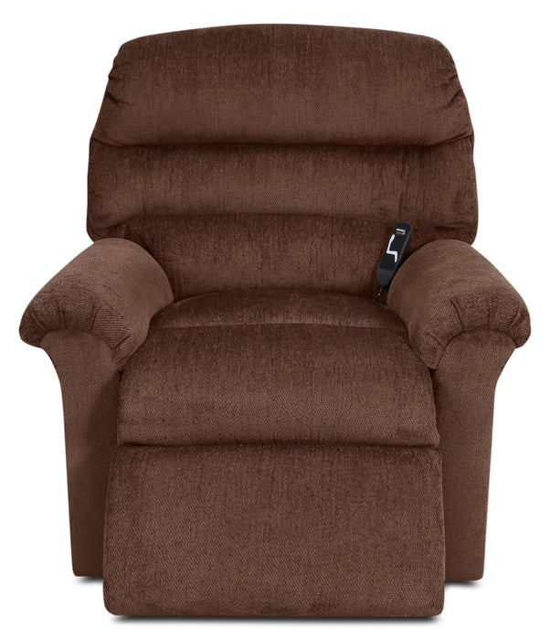 Fauteuil basculeur à inclinaison électrique 477 à 3 positions en chenille - noyer