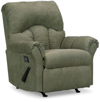 Fauteuil de massage inclinable 6734  en microsuède — fougère