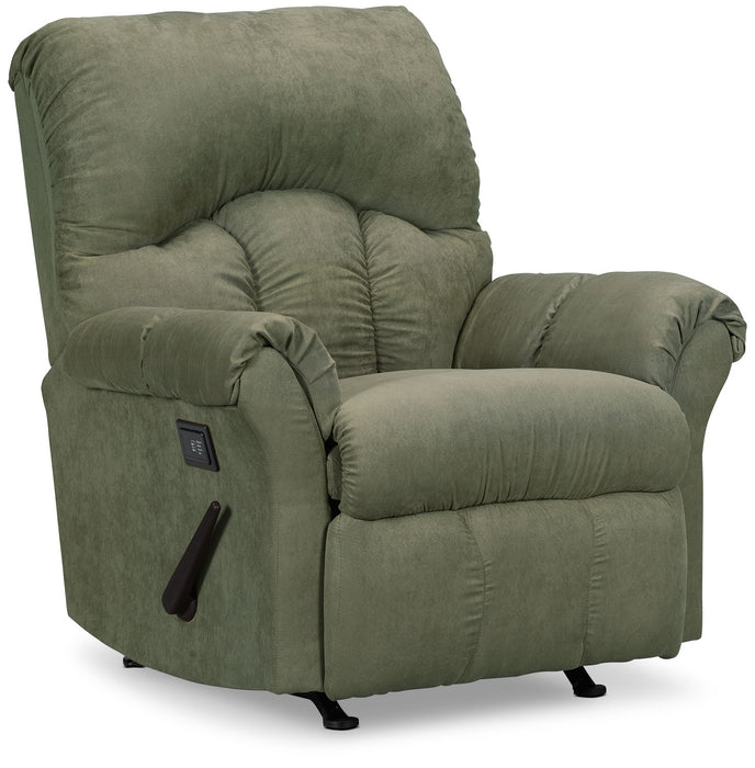 Fauteuil de massage inclinable 6734  en microsuède — fougère