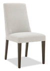 Chaise de salle à manger Cora en tissu de polyester - taupe
