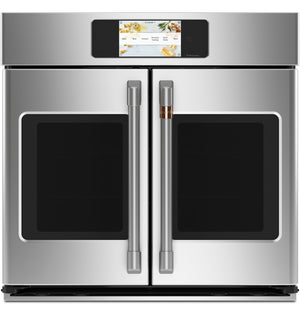 Four mural électrique Café de 5 pi³ et de 30 po avec convection européenne véritable et portes françaises - acier inoxydable - CTS90FP2NS1