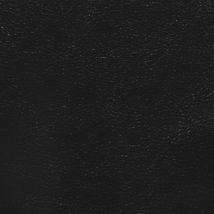 Sofa Curt de 85 po en cuir véritable avec capitonnage à boutons - noir