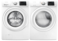 Laveuse à chargement frontal de 5,2 pi³ et sécheuse électrique de 7,5 pi³ de Samsung