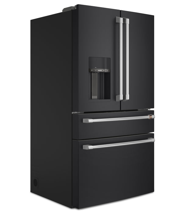 Réfrigérateur Café de 27,8 pi³ et de 36 po à portes françaises - noir mat - CVE28DP3ND1