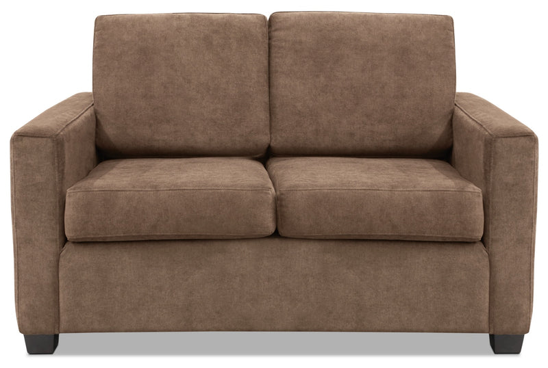 Causeuse Becca en chenille - cappuccino