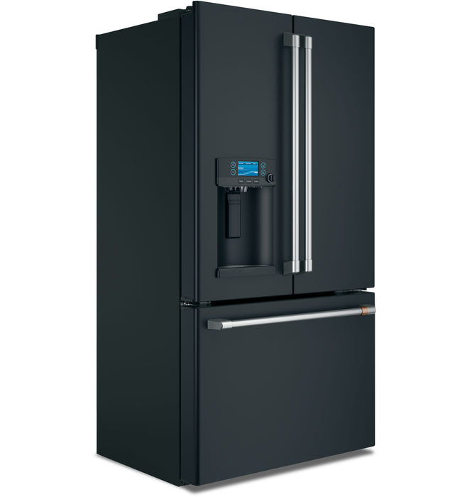 Réfrigérateur Café de 22,2 pi³ et de 36 po à portes françaises - noir mat - CYE22TP3MD1