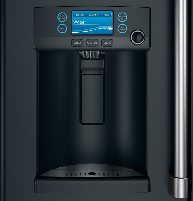 Réfrigérateur Café de 22,2 pi³ et de 36 po à portes françaises - noir mat - CYE22TP3MD1
