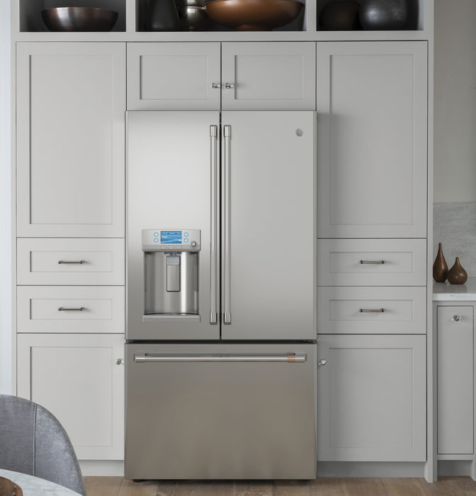 Réfrigérateur Café de 22,2 pi³ et de 36 po à portes françaises - acier inoxydable - CYE22TP2MS1