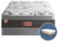 Ensemble semi-ferme à Euro-plateau à profil bas Hotel Diamond 4 de Beautyrest pour grand lit