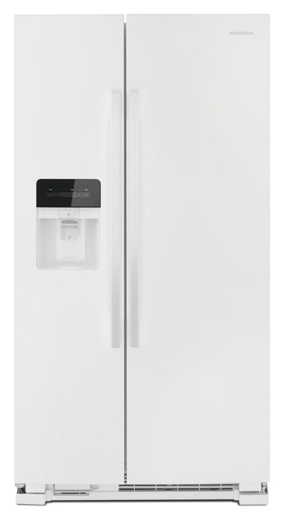 Amana 21 Cu. Ft. Side-By-Side Refrigerator with Dual Pad External Ice and Water Dispenser – ASI2175G - Refrigerator with Exterior Water/Ice Dispenser in White