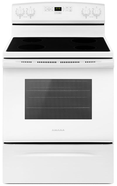 Amana 4.8 Cu. Ft. Freestanding Electric Range – YAER6303MFW - Electric Range in White