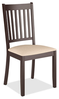 Chaise de salle à manger Atwood cappuccino - siège en microfibre