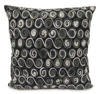Coussin décoratif Crawford 20 po - noir et gris