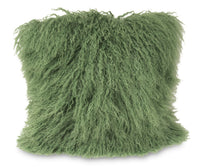 Coussin décoratif Mongolian 16 po - vert amazone