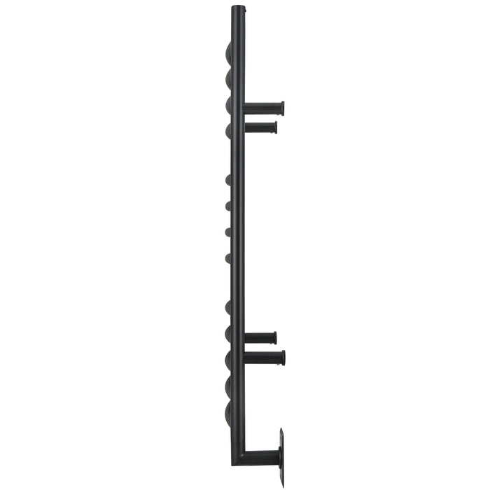 Porte-serviettes chauffant Svelte d'Ancona 13 barres arrondies, câblé avec minuterie murale - AN-5424-TWCD01