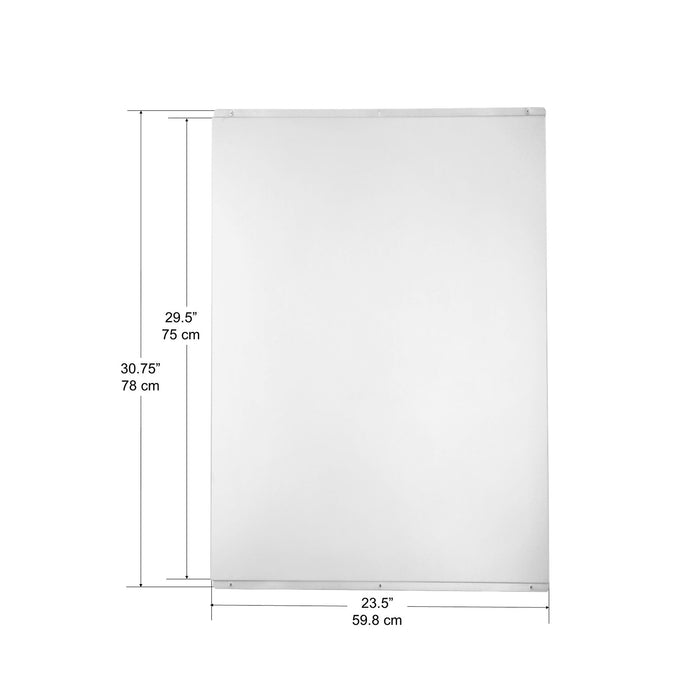 Dosseret Ancona de 24 po en acier inoxydable - PBS-1224