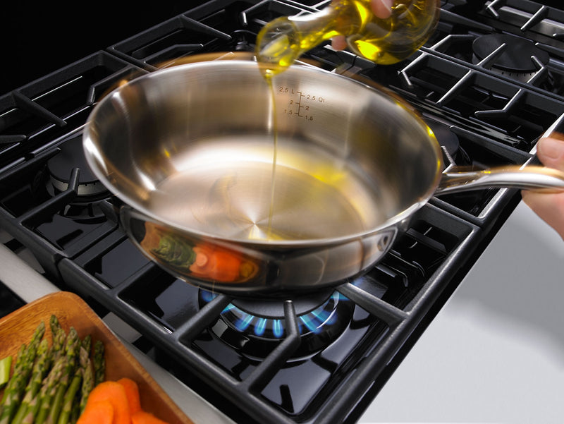 Table de cuisson au gaz de type commercial KitchenAid de 30 pouces - KGCU407VSS