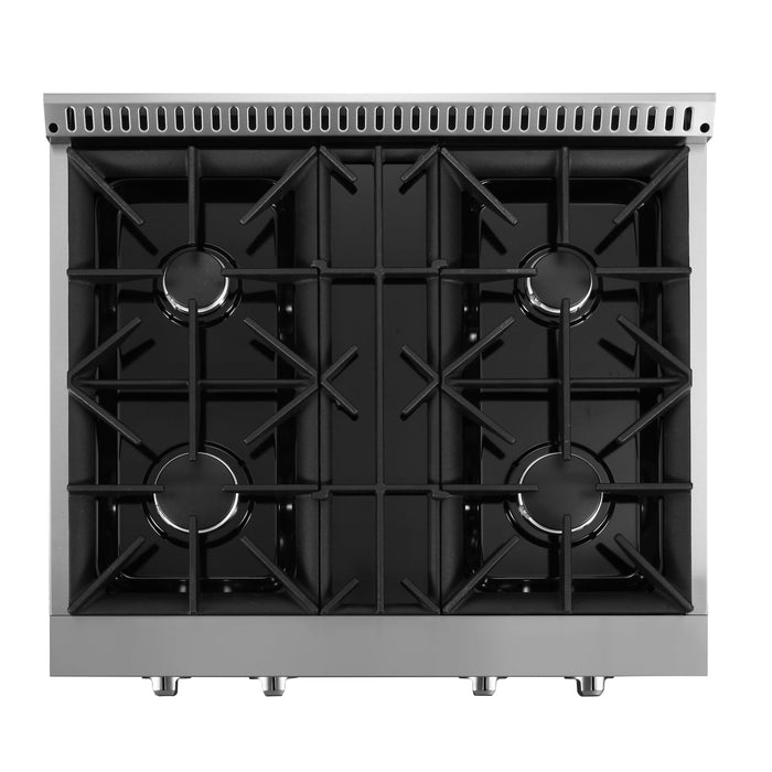 Surface de cuisson à gaz encastrée Ancona de 30 po de style commercial - AN-2160