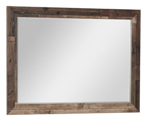 Miroir de commode de chambre à coucher Derekson - gris