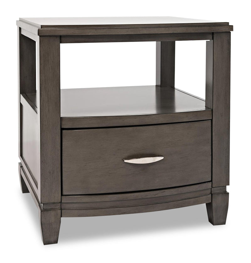 Downtown End Table - Contemporary style End Table in Grey Acacia