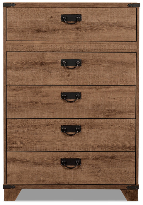 Ensemble de chambre à coucher Driftwood 7 pièces avec lit matelot double