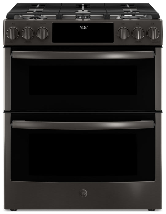 Cuisinière à gaz encastrée à four double GE de 6,7 pi³ à convection - PCGS960BELTS