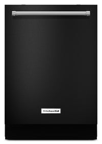 Lave-vaisselle KitchenAid de 24 po avec option de séchage améliorée ProDryMC - noir