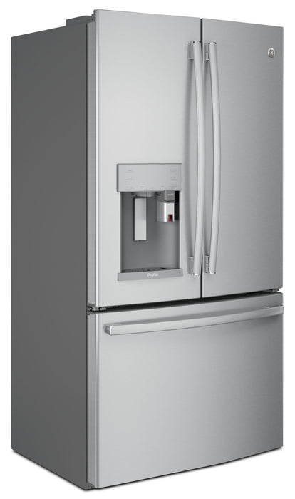 Réfrigérateur GE de 27,7 pi³ à portes françaises avec système d'infusion KeurigMD – PFE28PSKSS