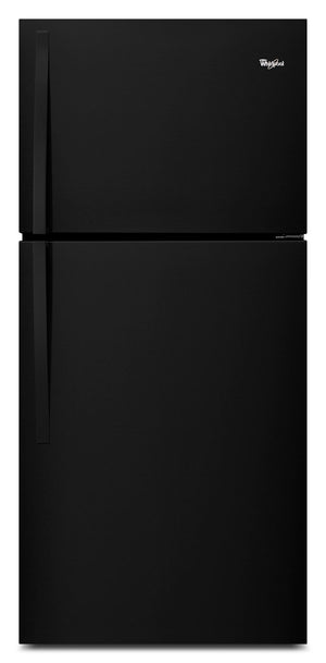 Réfrigérateur Whirlpool de 19,2 pi³ et de 30 po à congélateur supérieur - noir - WRT549SZDB