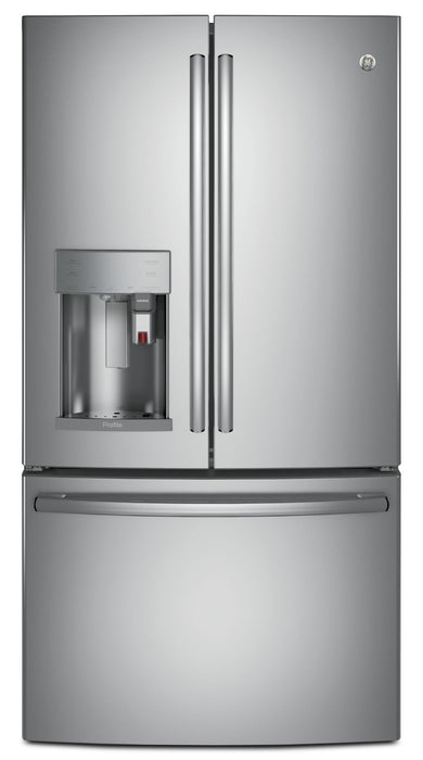 Réfrigérateur GE de 27,7 pi³ à portes françaises avec système d'infusion KeurigMD – PFE28PSKSS