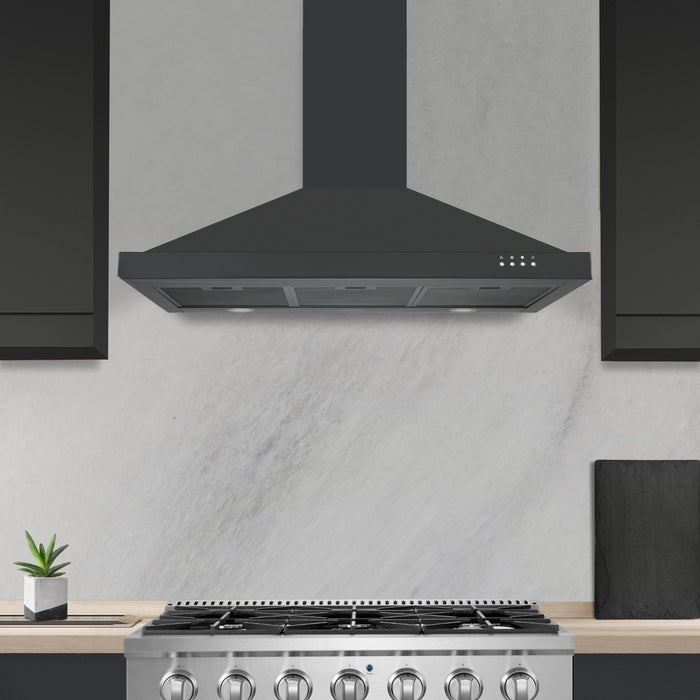 Hotte de cuisinière murale convertible Ancona de 36 po - AN-17017BSS