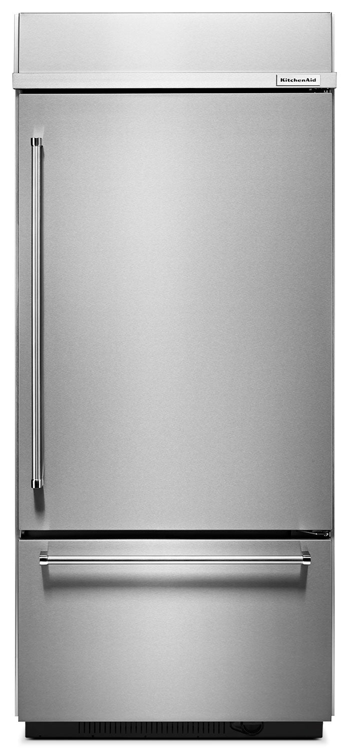 KitchenAid 20.9 Cu. Ft. Built-In Bottom-Mount Refrigerator – KBBR306ESS - Refrigerator in Stainless Steel