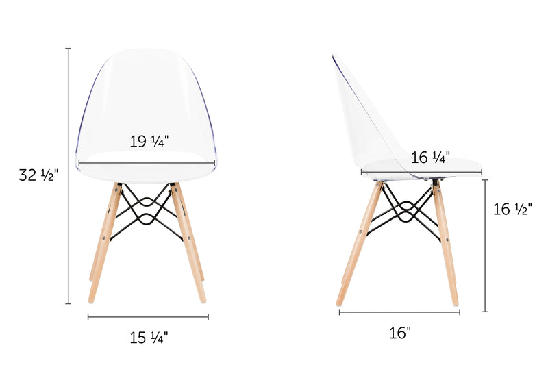 Chaise de bureau Annexe style tour Eiffel - blanc solide