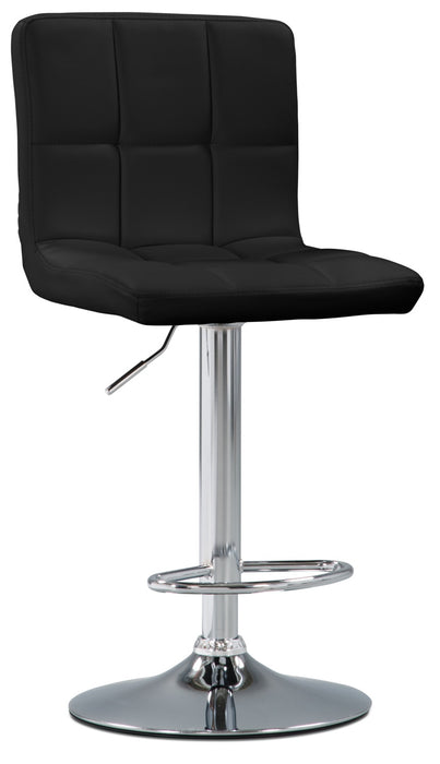 Tabouret bar réglable CorLiving à dossier haut, ensemble de 2 - noir