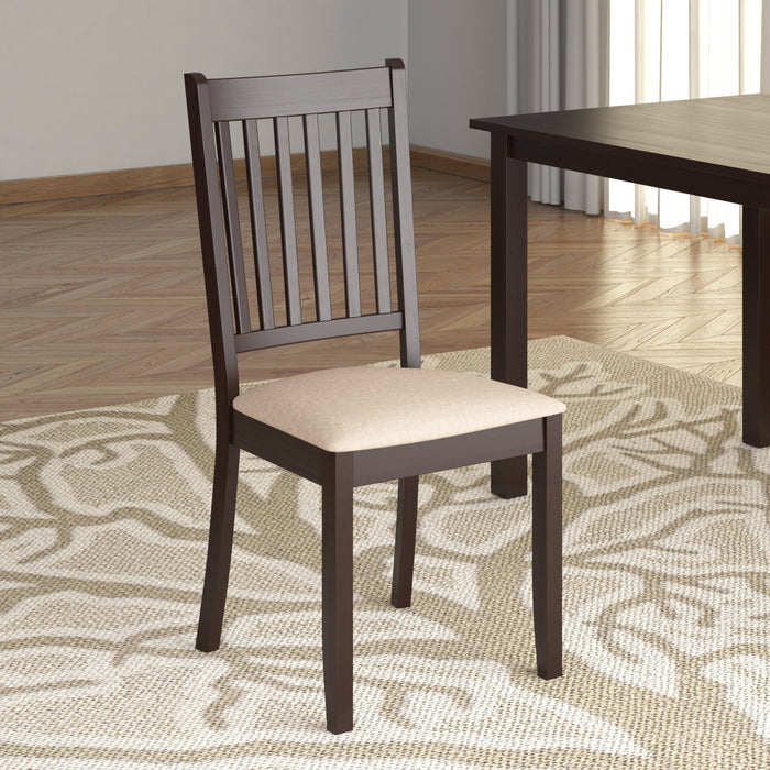 Chaise de salle à manger Atwood cappuccino - siège en microfibre