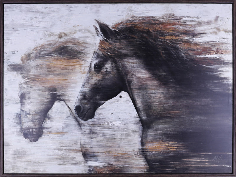 Horse Framed Canvas - 49" x 33"